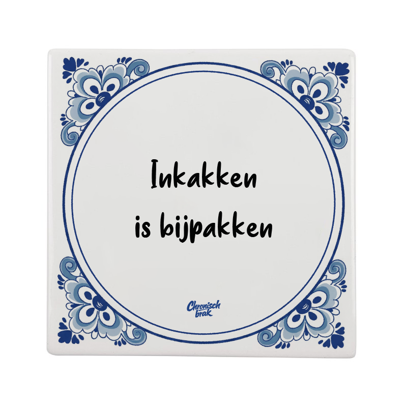 Inkakken is bijpakken