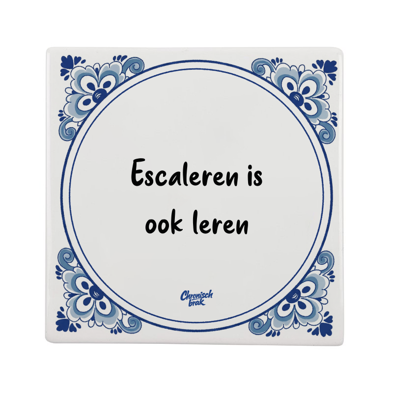 Escaleren is ook leren